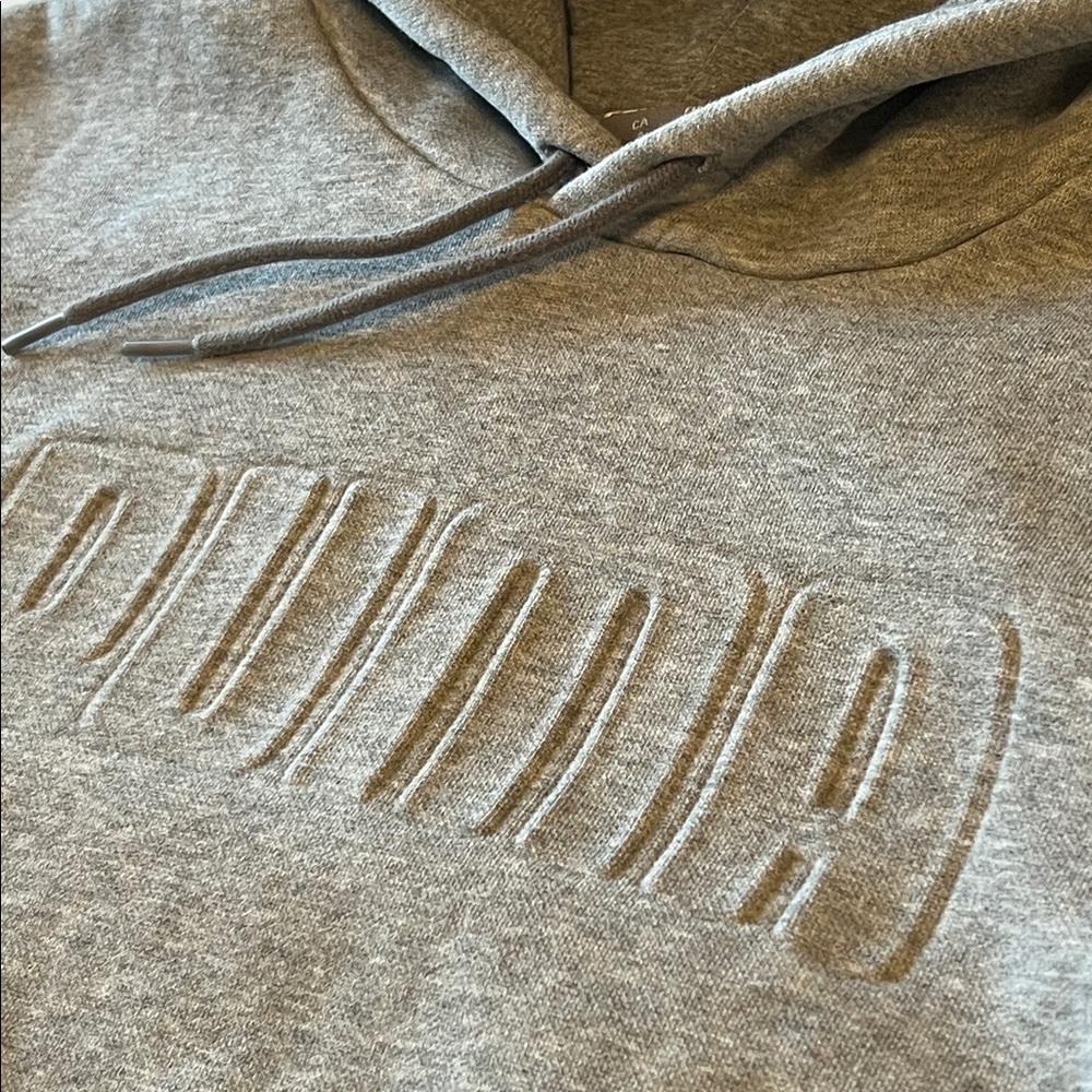 Puma Pullover Hoodie, grey, 3D front embossing, men’s size L - Picture 13 of 13